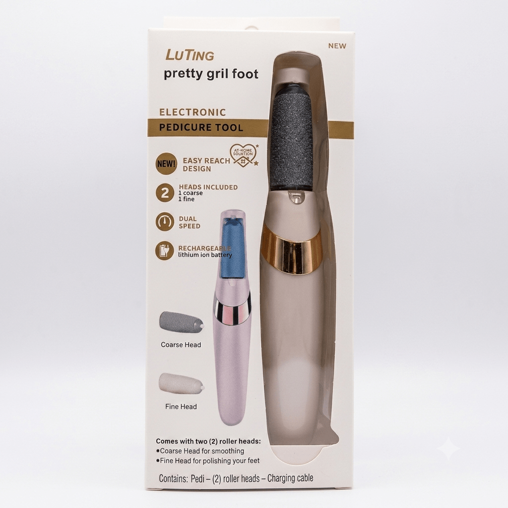 Electric Pedicure Foot File | Rechargeable Callus Remover for Smooth Feet