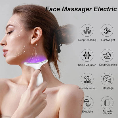 7-in-1 Multi-Function Facial Massager | LED Face & Neck Massager