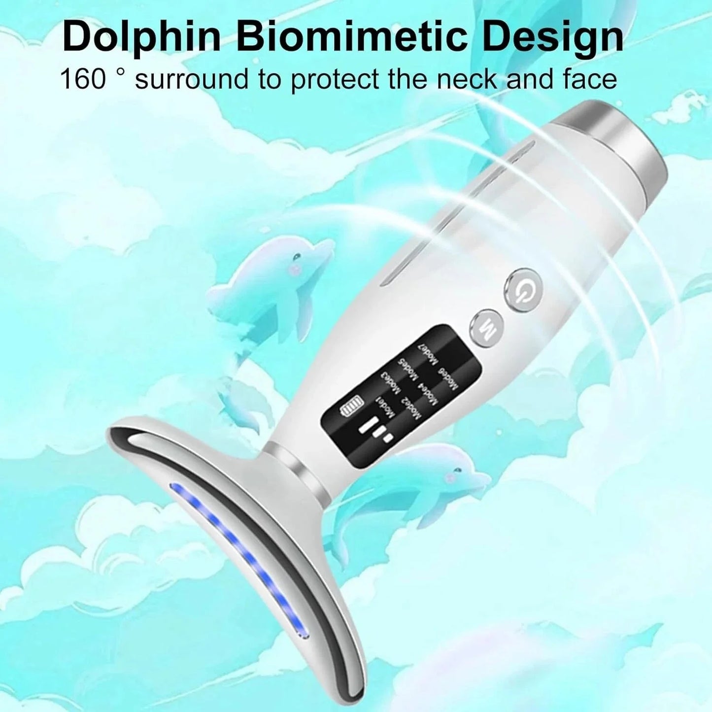 7-in-1 Multi-Function Facial Massager | LED Face & Neck Massager