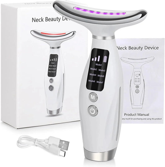 7-in-1 Multi-Function Facial Massager | LED Face & Neck Massager