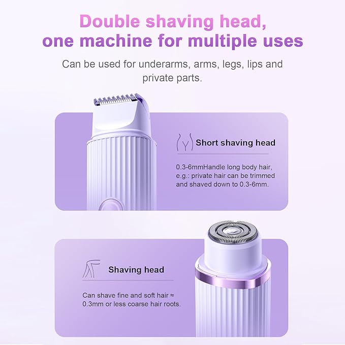 Double Head Electric Shaver | Rechargeable Hair & Beard Trimmer
