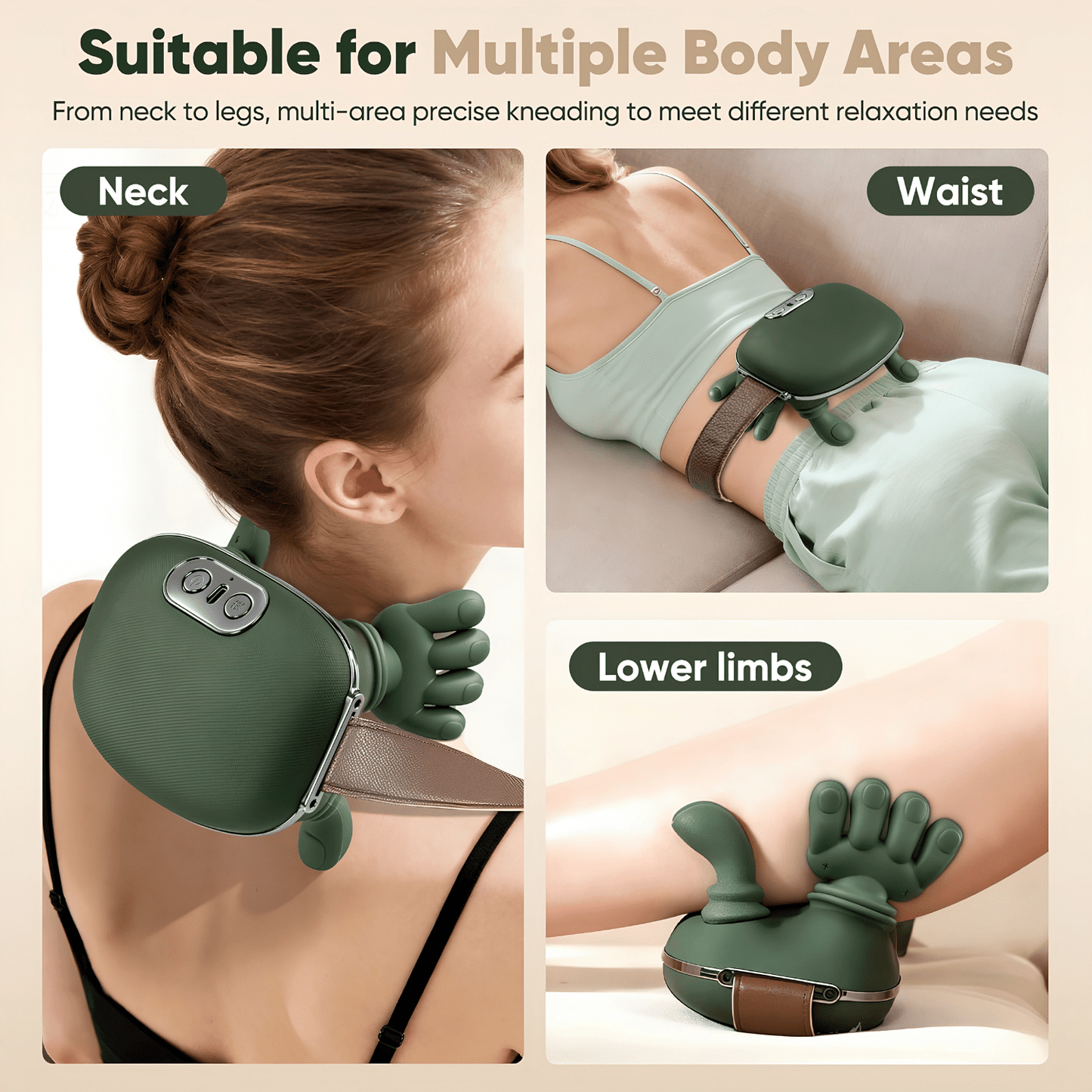 Shoulder & Neck Massager | Deep Kneading Shiatsu Massage Device