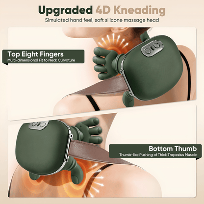 Shoulder & Neck Massager | Deep Kneading Shiatsu Massage Device